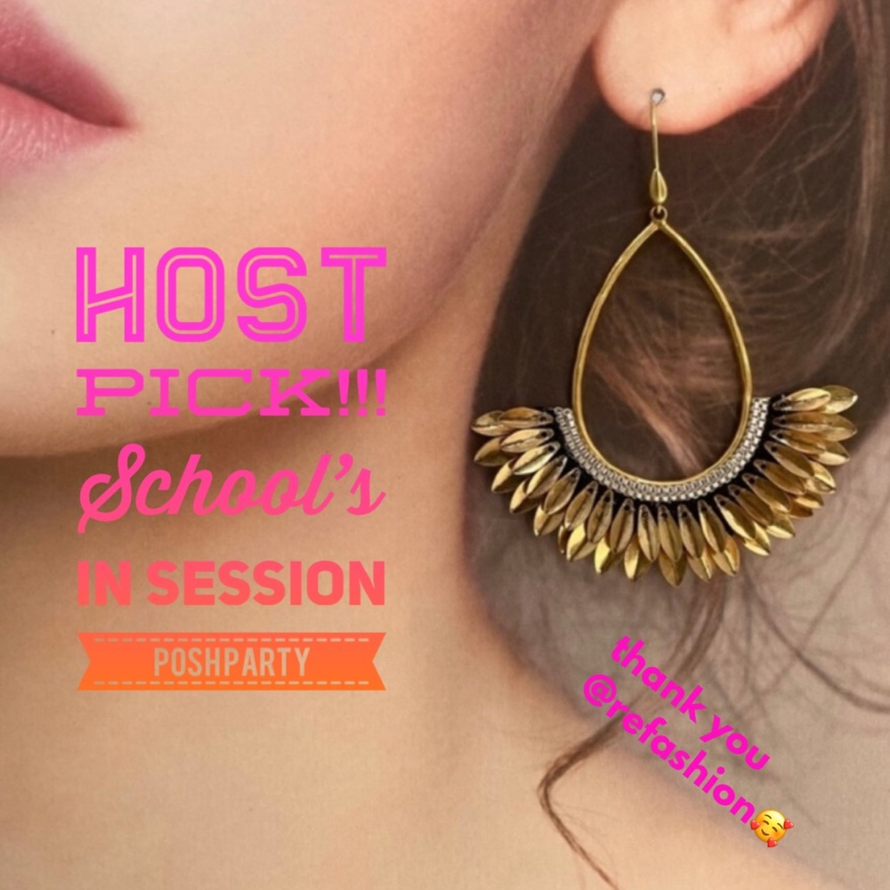 Stella & Dot | Bronze Gold⚜️Pegasus Statement Earrings